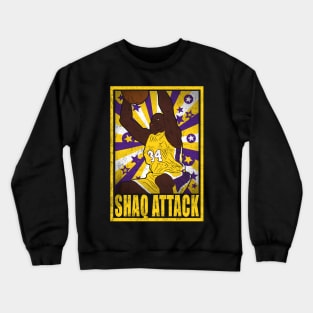 O'Neal Basketball Shaq Attack Los Angeles 34 Legend Crewneck Sweatshirt